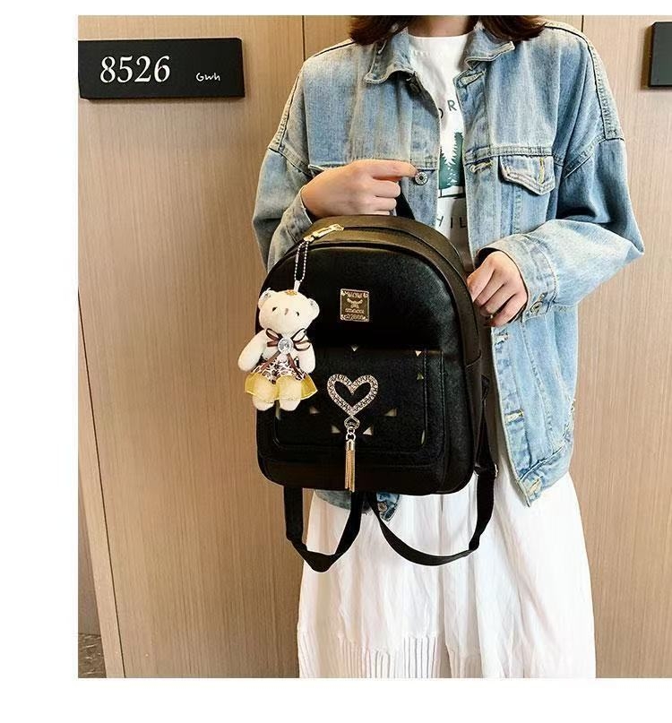 Elegant Black Mini Backpack for Girls & Women product image